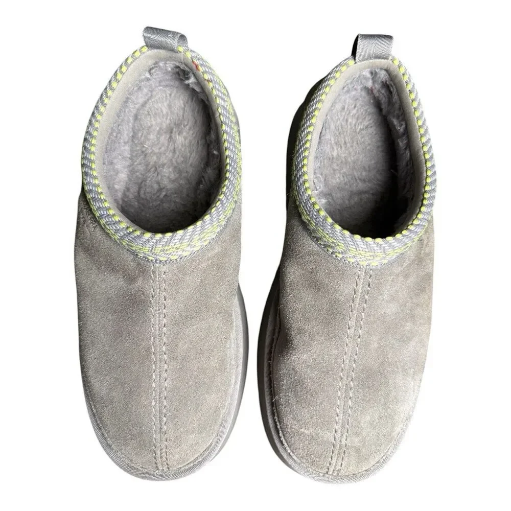 Ugg Koolaburra Women's Burree Grey Platform Slipper Cloud Size 10 Style#1159750